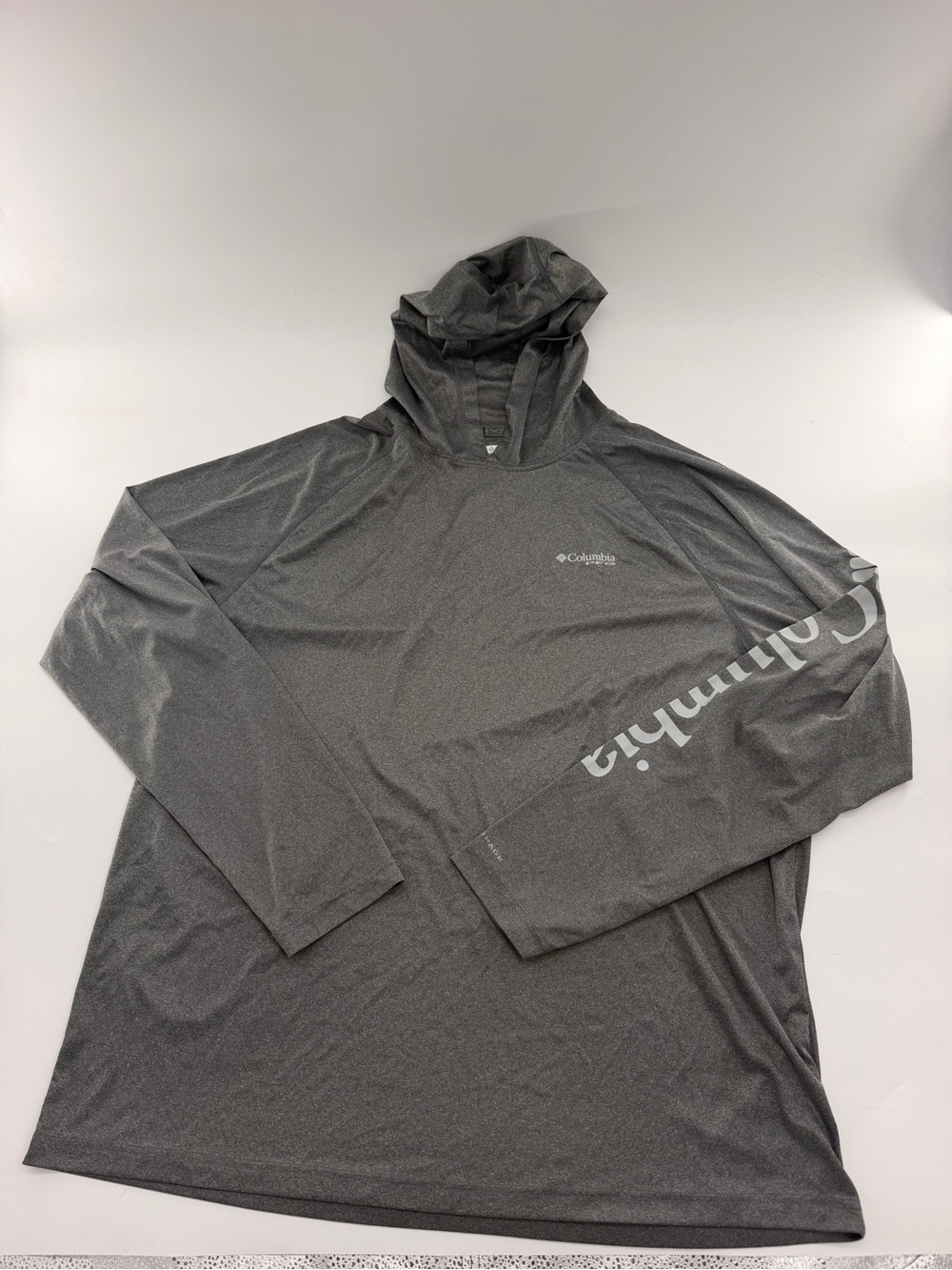 Columbia PFG Men’s Terminal Tackle Hoodie Grey Gray XXL Performance Fishing Gear